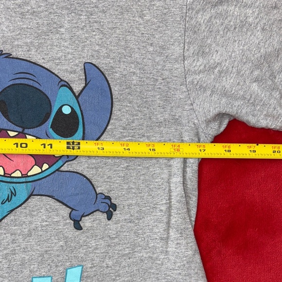 Disney Stitch Graphic Tee Gray T-Shirt Size Small - Picture 4 of 6